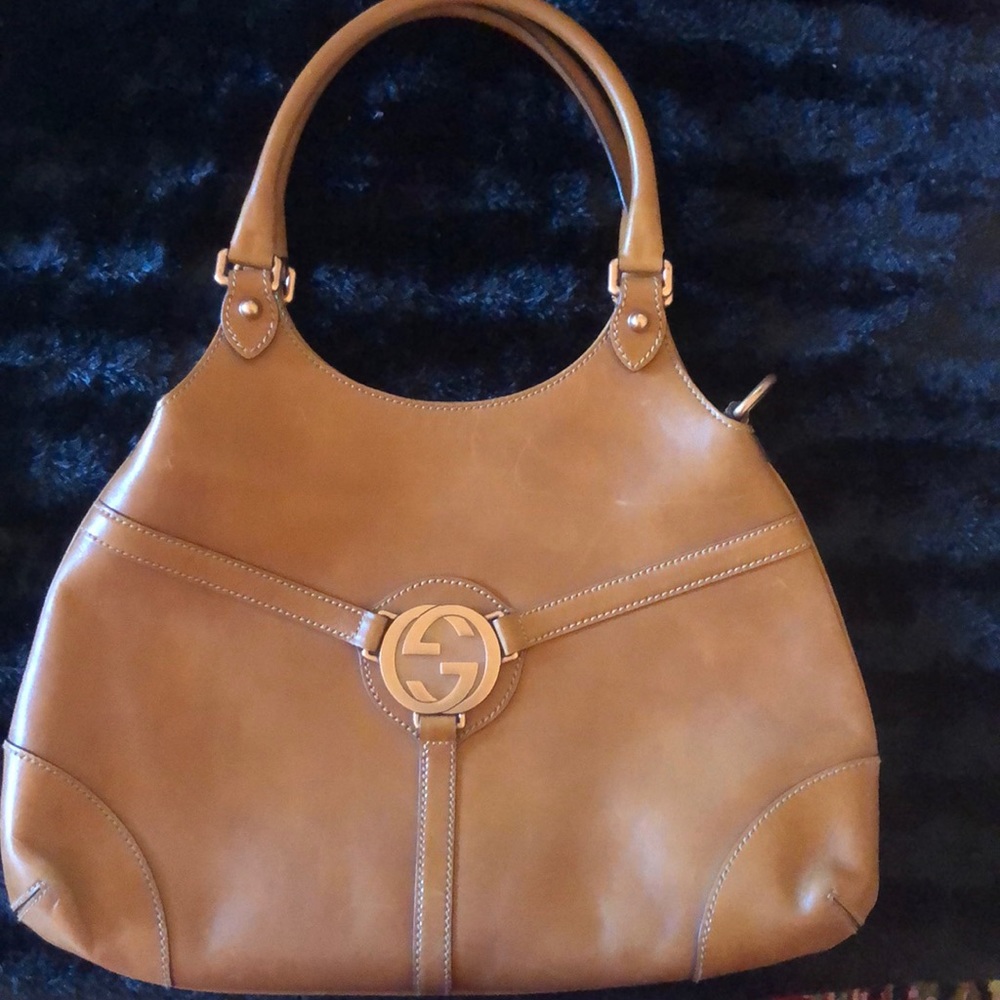 Authentic Vintage Leather Gucci Handbag